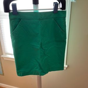 EEUC dark mint green pencil skirt. J crew